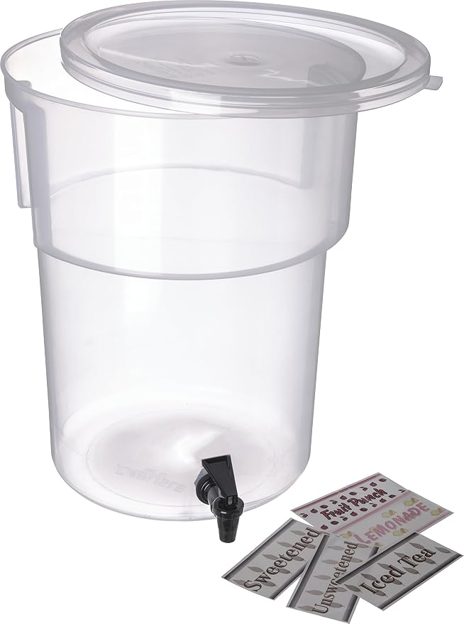 Carlisle FoodService Products Round Beverage Dispenser Drink Dispenser by CarlisleFoodServiceProducts
