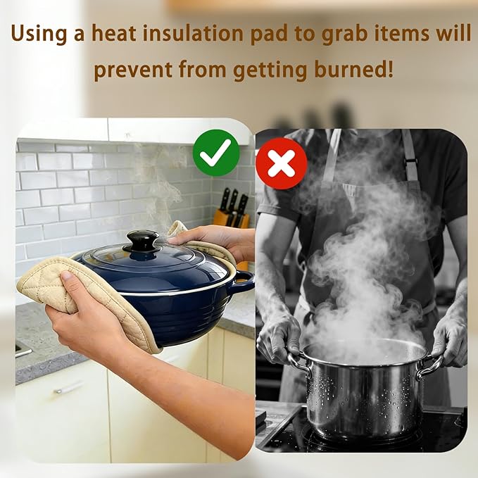 4 Pack Pot Holders for Kitchen Clearance Oven Potholders Sets for Kitchens Hot - Image 3