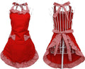 Hyzrz Cute Fashion Cotton Red Aprons by Hyzrz