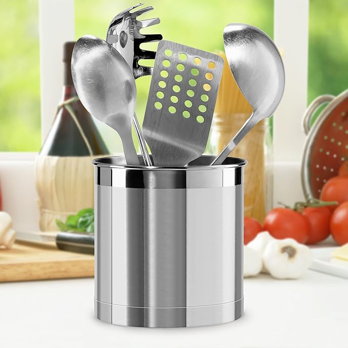 Oggi Stainless Steel Jumbo Utensil Holder - Image 4