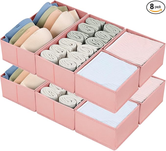 DIMJ Drawer Organizers for Clothing, Fabric Closet Organizers and Storage by DiMJ