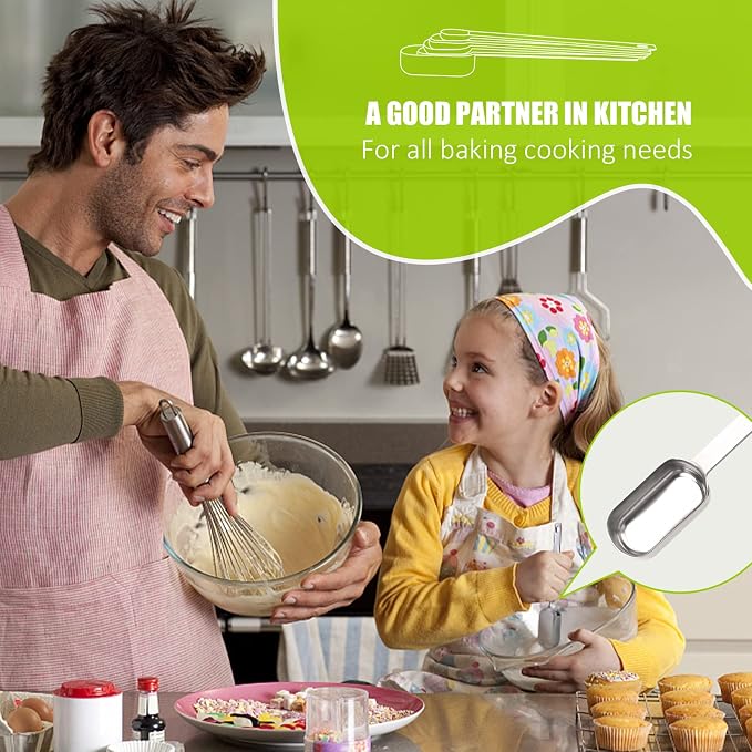5PCS 3/4tsp Single Measuring Spoon, Stainless Steel Long Handle Individual - Image 6