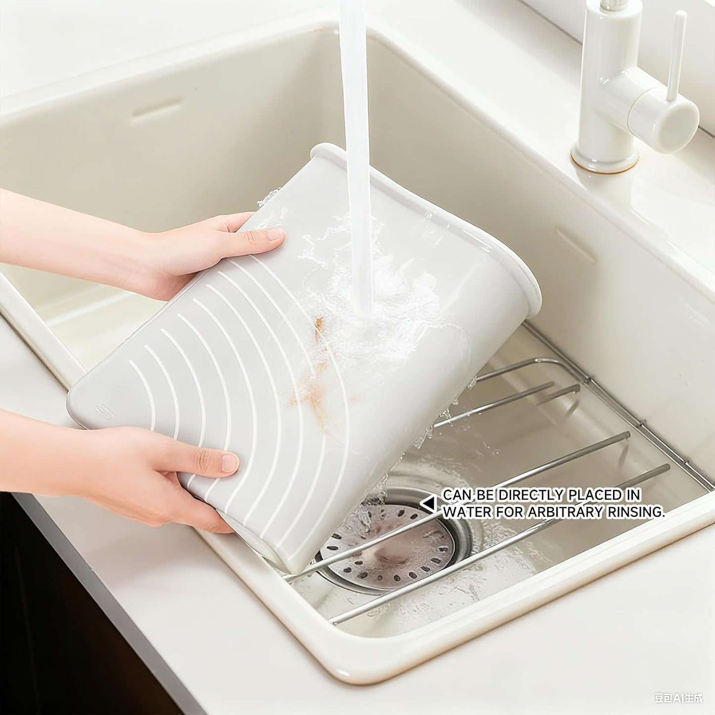 LCOCWMYS Silicone Baking Mat 27"L x 20"W Silicone Baking Mat with Raised Lip, Ideal for Making Pastries, Bread, Cookies, Pizza, Fondant, Pasta