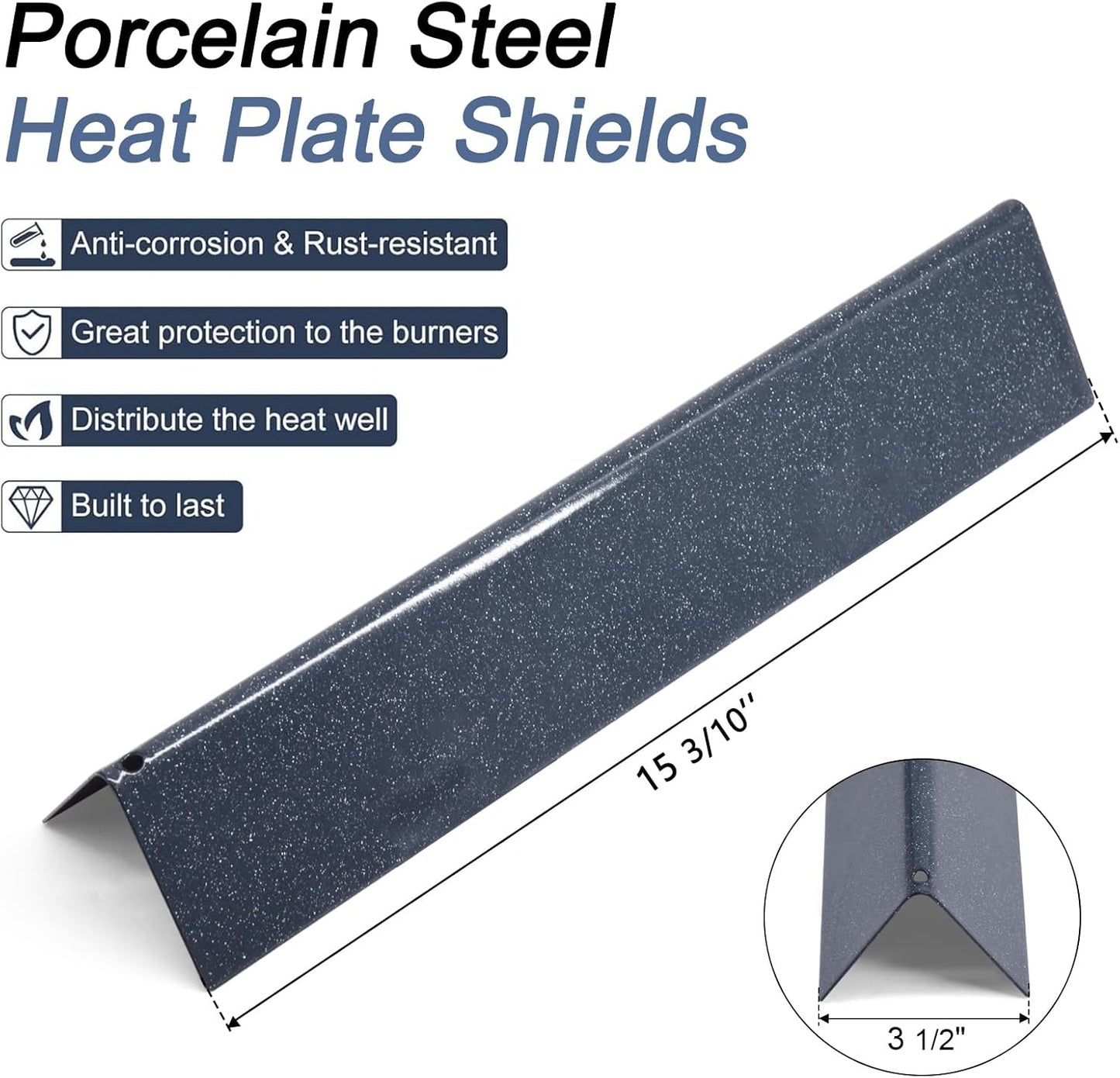 Criditpid Grill Replacement Parts for Weber Spirit I/II 200 with Front Control, 7635 Flavorizer Bars, 69785 Grill Burner Tubes & 7637 Grid Grates Kit for Weber Spirit E210, E220, S210, S220 Grills.