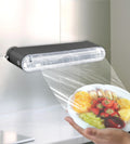 Plastic Wrap Dispenser With Cutter, Reusable Cling Film Dispenser, Cling Wrap Dispenser With Slide Cutter, Also For Aluminum Foil, Tin Foil, Baking Paper (grey)
