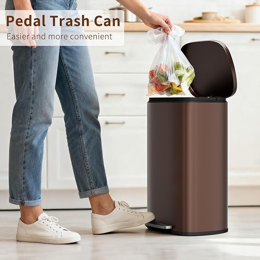 PayLessHere Stainless Steel Trash Can - Image 2