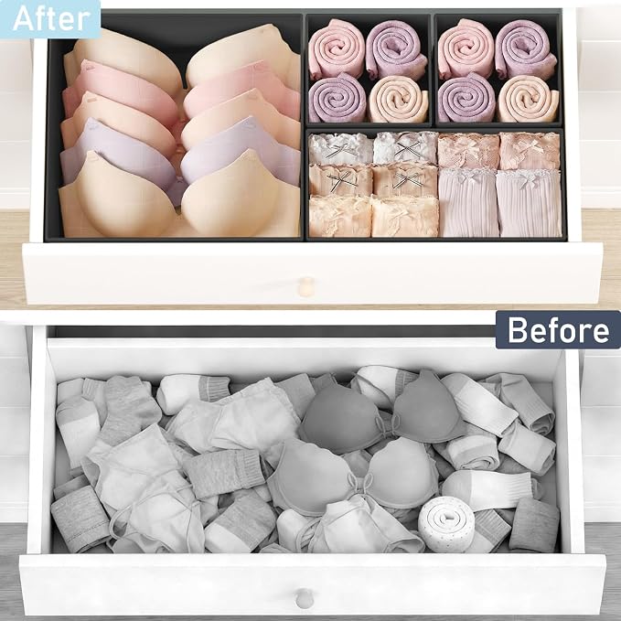 DIMJ Drawer Organizer Clothes 30 Pack - Image 6