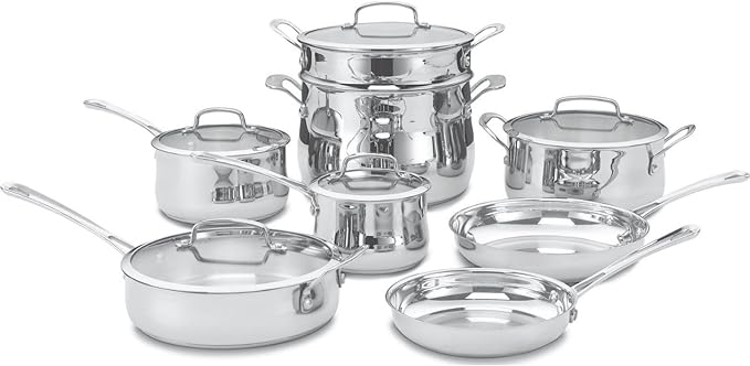 Cuisinart Contour Stainless 13-Piece Cookware Set by Cuisinart