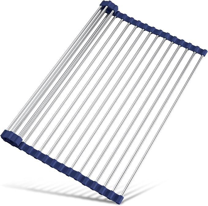 Tomorotec 21" x 15.5" Roll Up Dish Drying Rack Over Sink Drying Rack Sink Cover by Tomorotec