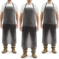 Hercicy 3 Pcs Heavy Duty Waterproof Aprons 47" PVC Vinyl Aprons Transparent by Hercicy