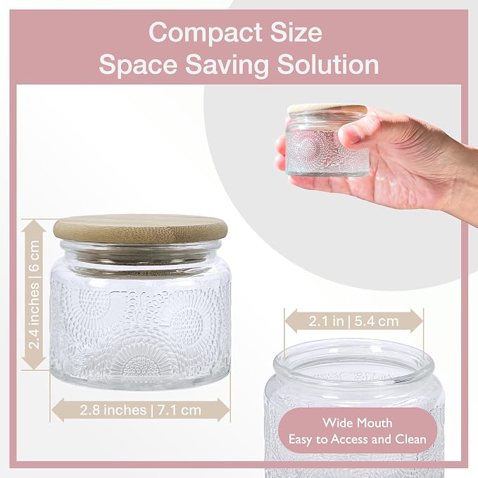 4 oz Colored Mini Glass Jars - Image 4