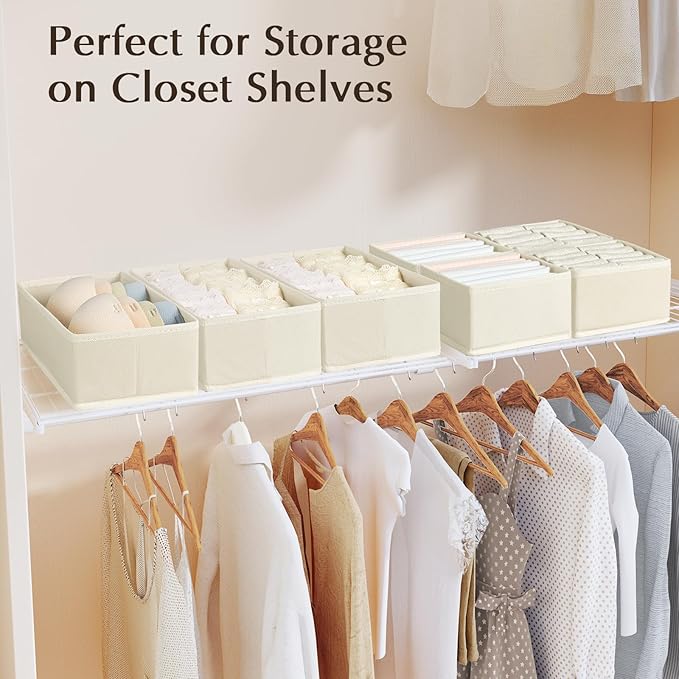DIMJ Drawer Organizers for Clothing, Dresser Organizers, Drawer Dividers for - Image 5