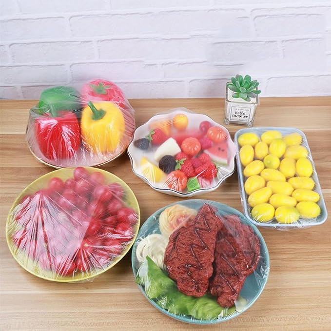 300pcs Reusable Elastic Food Covers - Image 3