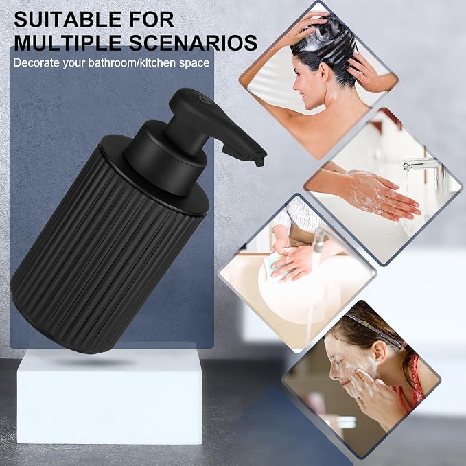 Automatic Soap Dispenser Liquid Touchless: 9oz Black Plastic - Image 7
