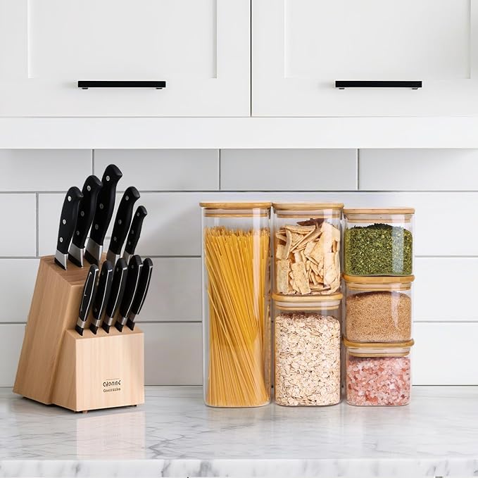 ComSaf Glass Spaghetti Pasta Storage Containers - Image 6