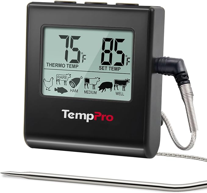 TempPro TP16 Large LCD Digital Meat Thermometer by TempPro