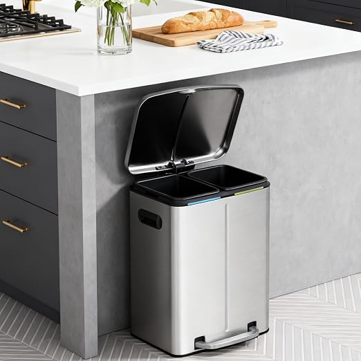 PayLessHere Dual Compartment Trash Can - Image 2