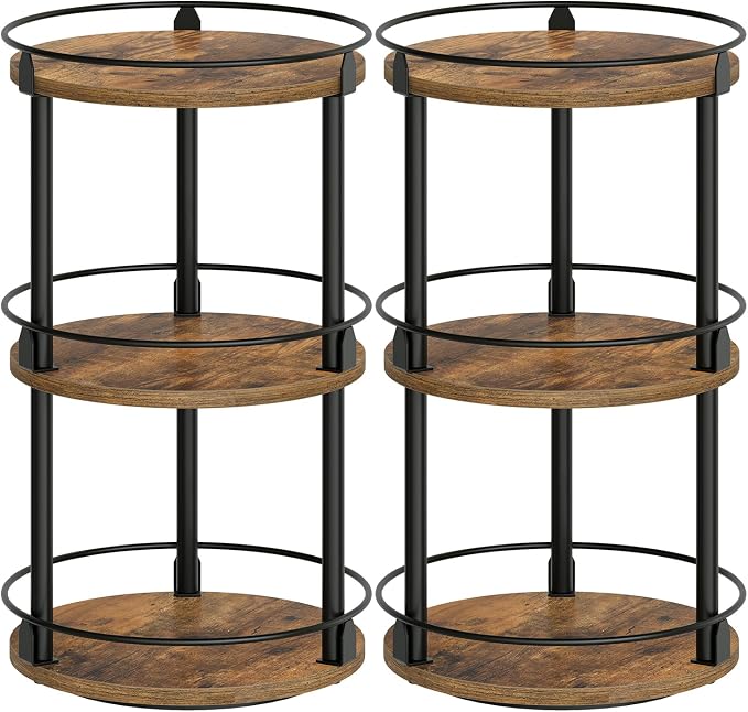 YATINEY Spice Rack, 3-Tier Turntable Organizer by Yatiney