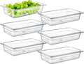 CURTA 6-Pack 1/3 Size 2.5" Deep NSF Polycarbonate Food Pans | Dishwasher & by CURTA