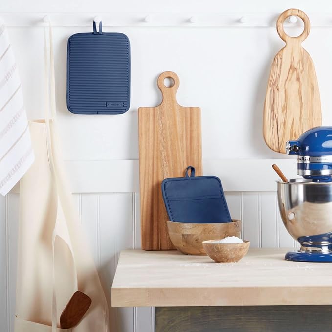 KitchenAid Ribbed Soft Silicone Pot Holder 2-Pack Set - Image 2