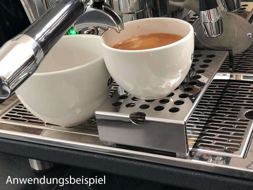 Espresso Cup Riser Stand, Premium Stainless Steel Coffee Drip Tray, Coffee Mug Holder Stand for Espresso Machines, Height 40mm