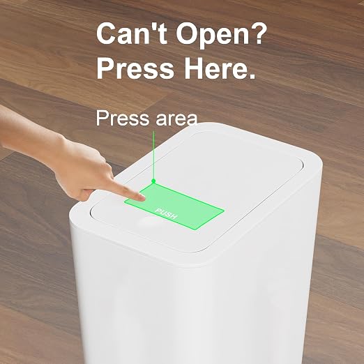 N. NETDOT 3 Pack 2.6 Gallon / 10L Bathroom Trash Can - Image 9