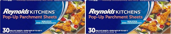 Reynolds Kitchens Pop-Up Parchment Paper Sheets, 10 x 13 Inches by ReynoldsConsumerProducts
