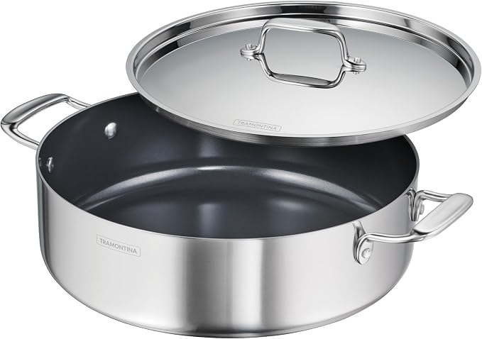 Tramontina Utsava Tri-Ply Clad Stainless Steel 6.5-Quart Casserole by Tramontina
