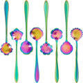 Chengu 8 Pieces Flower Coffee Tea Spoons Stainless Steel Sugar Spoons Tea Party by CHENGU