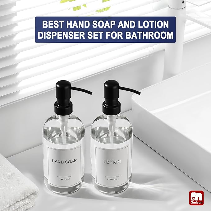 GMISUN Glass Soap Dispenser - Image 5