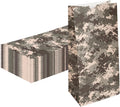 Restaurantware Bag Tek 8 LB Disposable Lunch Bags 100 Sturdy Take Out Bags - Flat Bottom Great For Restaurants Cafes And Bakeries Camouflage Paper Popcorn Bags Versatile For Grocery And More