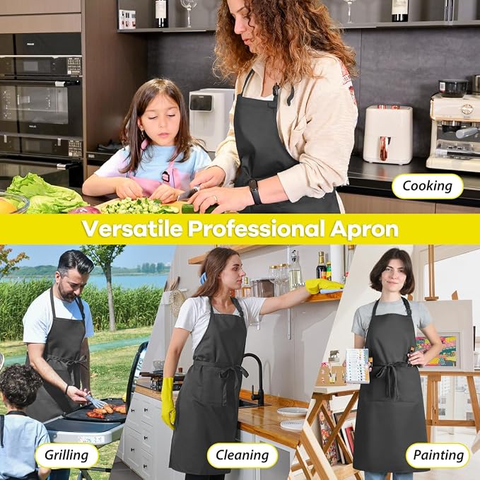 ROTANET Extra Large Apron for Men Adjustable Bib Aprons - Image 6