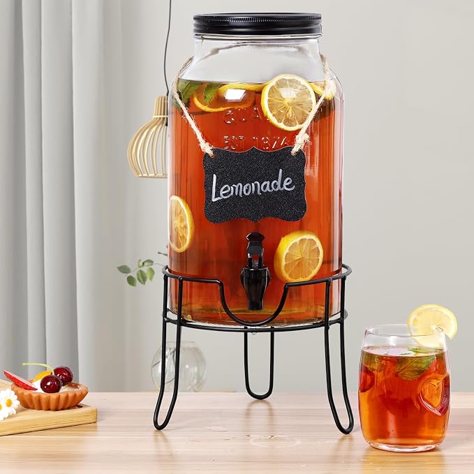 1.5 Gallon Glass Drink Dispensers - Image 6