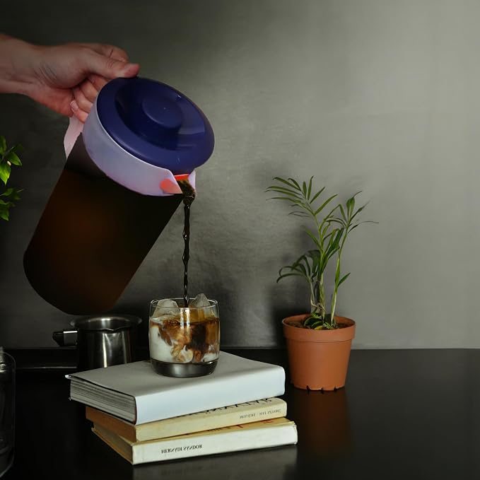Water Pitcher with Lid 1 Gallon Pitcher, Freezer/Dishwasher Safe, BPA Free & - Image 5