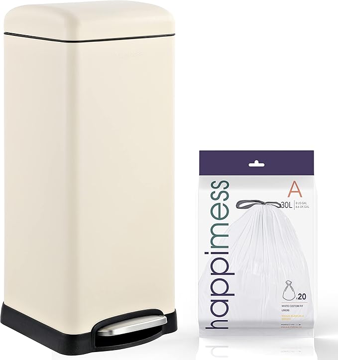 happimess HPM1007F Betty Retro 8-Gallon Step-Open Trash Can by Happimess