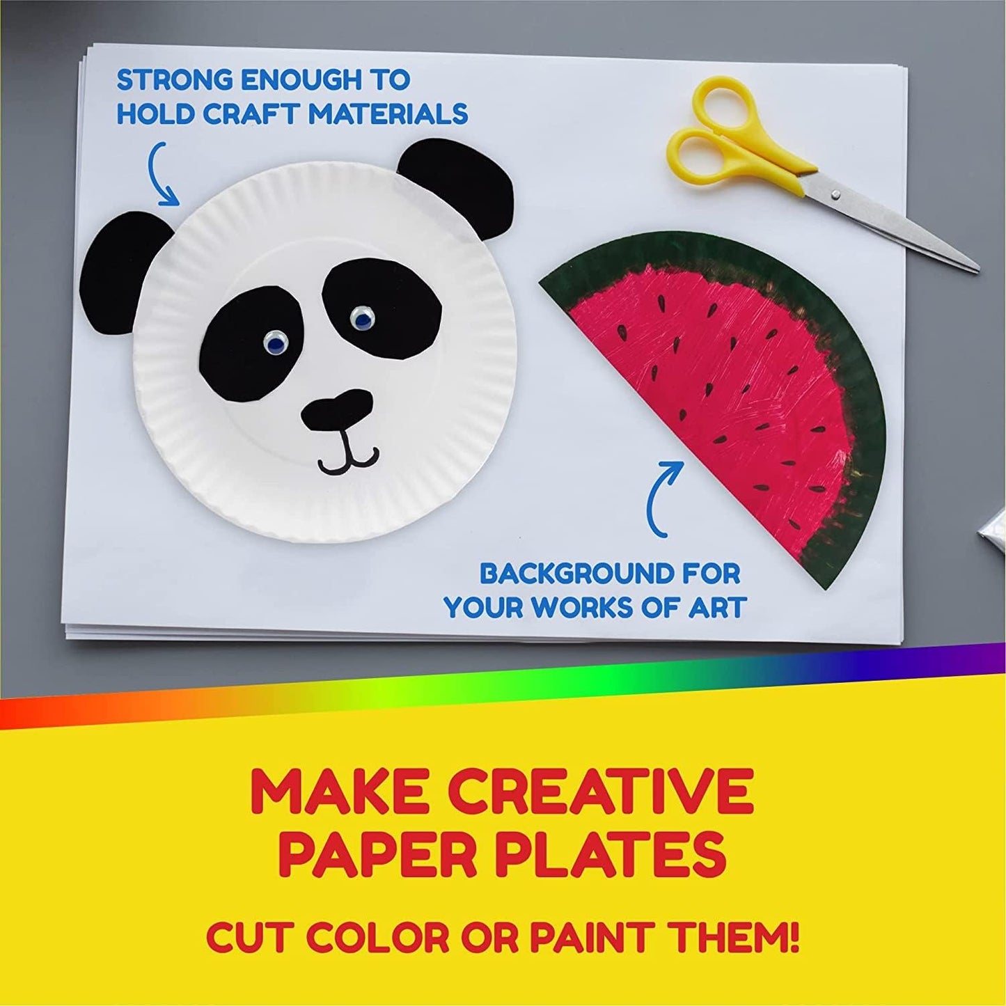 Hygloss Products Paper Plates - ‎Uncoated White Plate - Use for Foodware, Events, Activities, Crafts Projects and More - Environmentally Friendly - Recyclable and Disposable - 6-Inches - 300 Pack