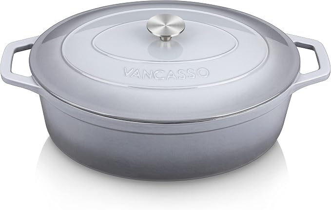 vancasso Enameled Cast Iron Dutch Oven, 9.3 Quart Dutch Oven Pot by vancasso