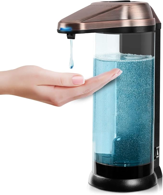 Secura 17oz Automatic Liquid Soap Dispenser, Touchless Battery Operated Hand by Secura