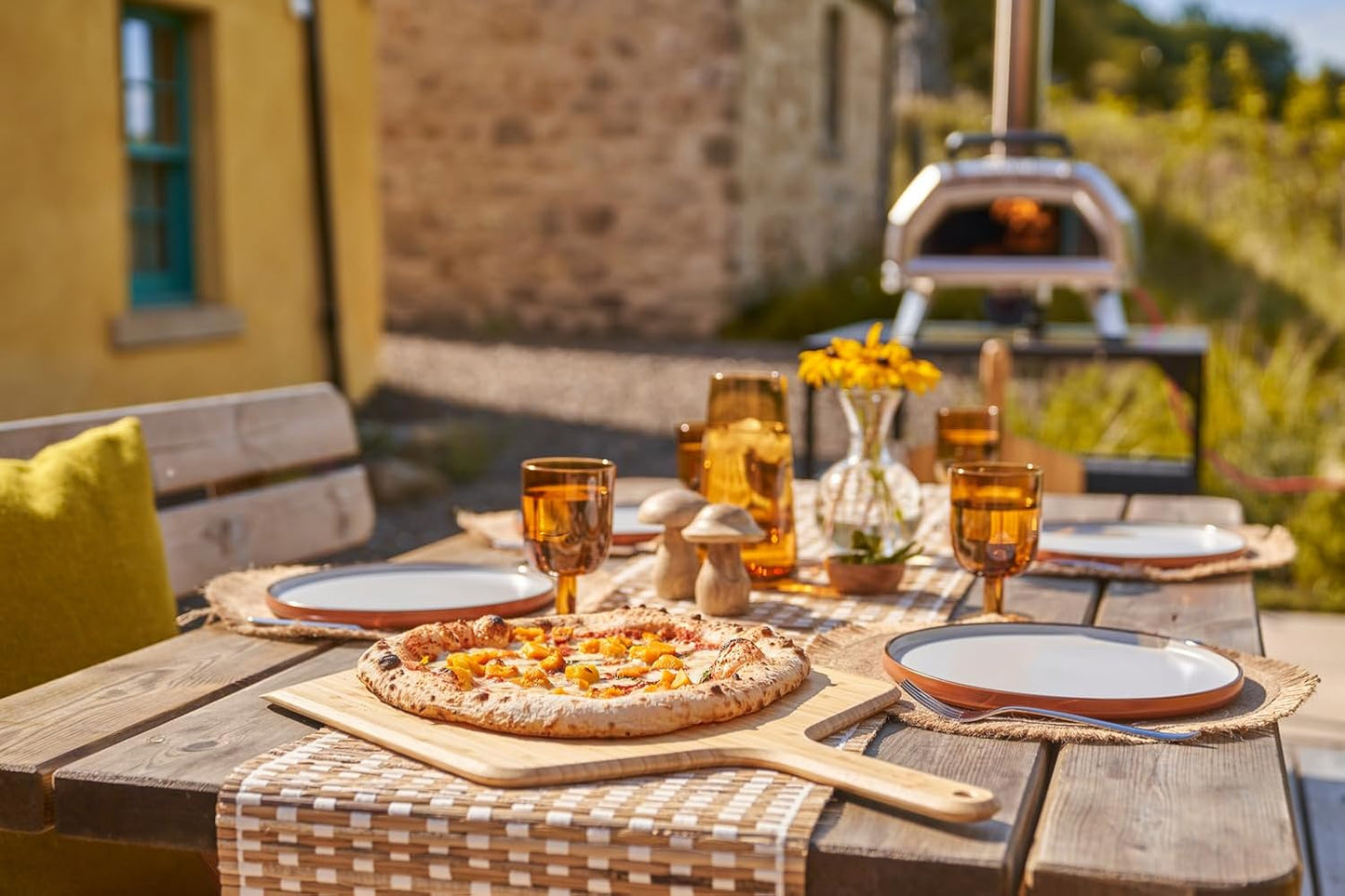 Ooni 14” Bamboo Pizza Peel – Wooden Pizza Peel 14 Inch, Pizza Spatula Paddle, Pizza Cutting Board, Wood Pizza Turning Peel, Pizza Oven Accessories, Pizza Tools, Pizza Peel Wood, Pizza Board