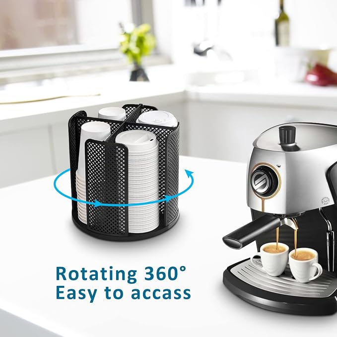 Cup and Lid Organizer Cup Dispenser Coffee Cup Organizer Paper Cup Holder - Image 2