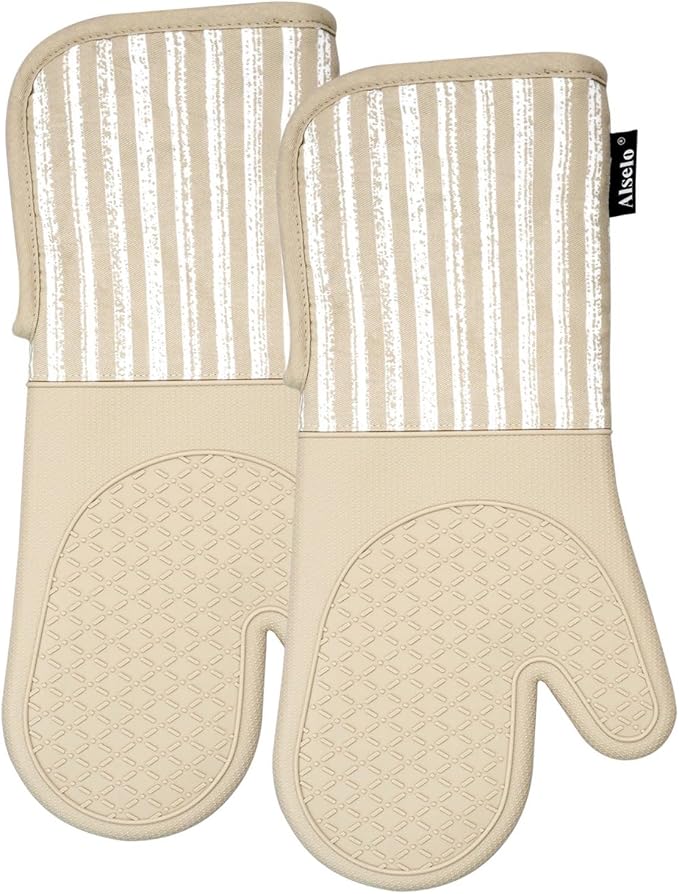 Alselo Silicone Oven Mitts Heat Resistant 932℉ - Image 9