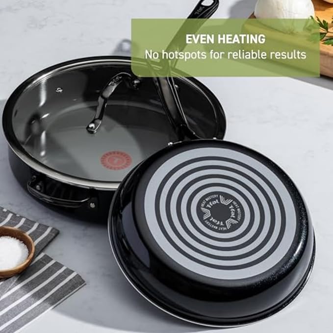 T-Fal Preserve Ceramic Nonstick Frying Pan 2-Pc Set, 8.5" & 11", Oven Broiler - Image 6