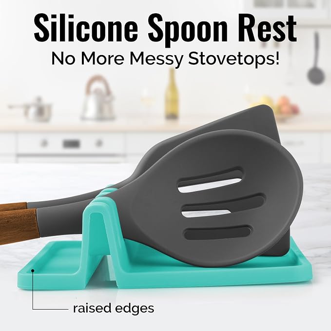 Zulay Kitchen Silicone Utensil Rest - Image 2