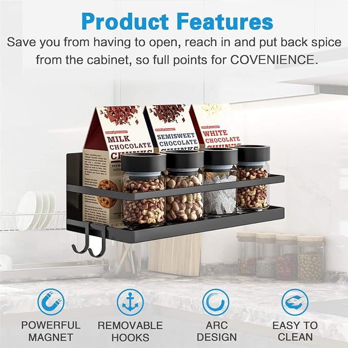 Magnetic Spice Rack, Strong Magnetic Shelf - Image 2