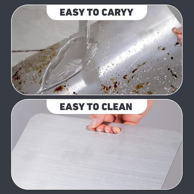 304 Stainless Steel Cutting Board, Non Toxic Cutting Boards - Image 4
