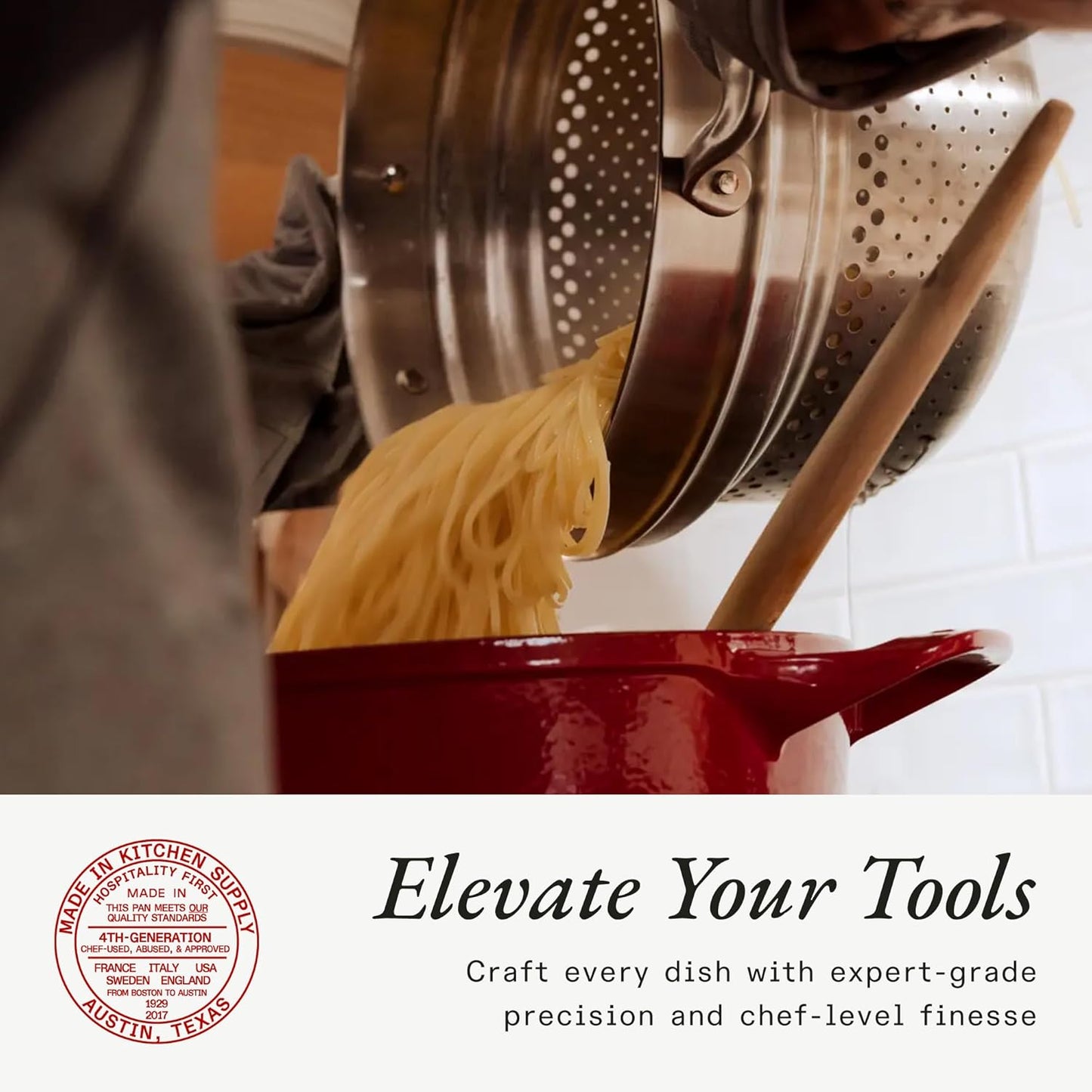 Made In Cookware - 10" Stainless Steel Steamer Insert - Pot Strainer - 8 Quart Compatible