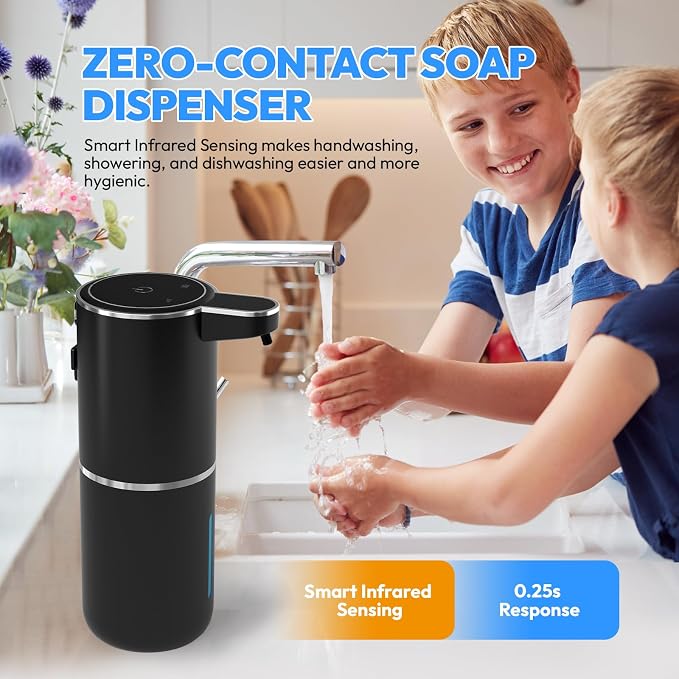 2 Pack Automatic Foaming Soap Dispenser, Touchless Foam Soap Dispenser - Image 3