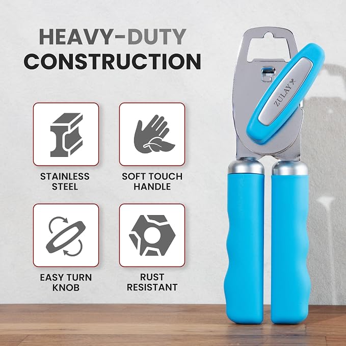 Zulay Kitchen Heavy Duty Stainless Steel Can Opener Manual - Image 3