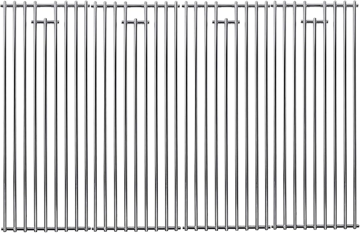 4 Pack Bull BBQ Grill Grate Replacement Parts for Bull 18248 LP, 18249 NG, LP 47628, NG 47629, 57569 NG, 57568 LP, LP 62648, NG 62649 Grill, 19 1/4" x 30"