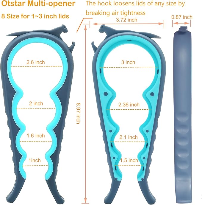 Otstar Jar Opener Bottle Opener and Can Opener - Image 2